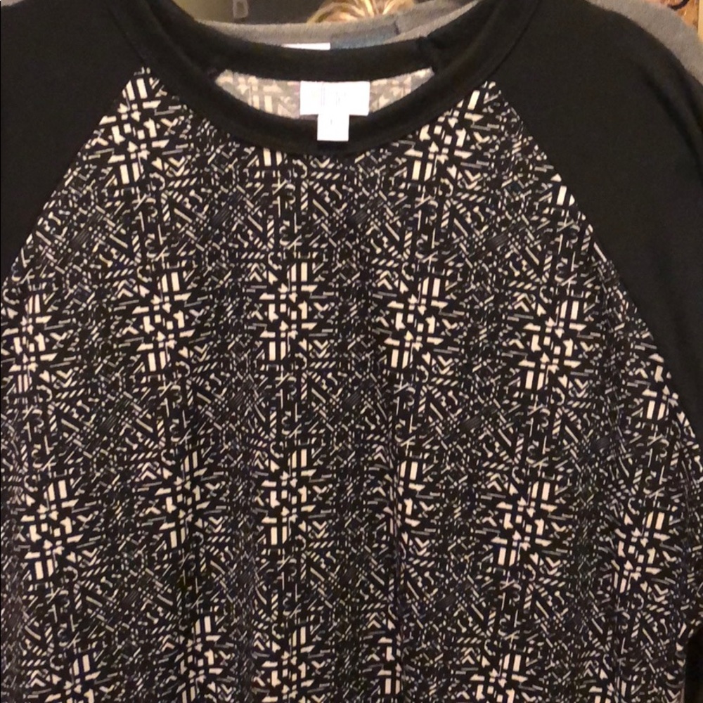 Lularoe Randy size L black patterned